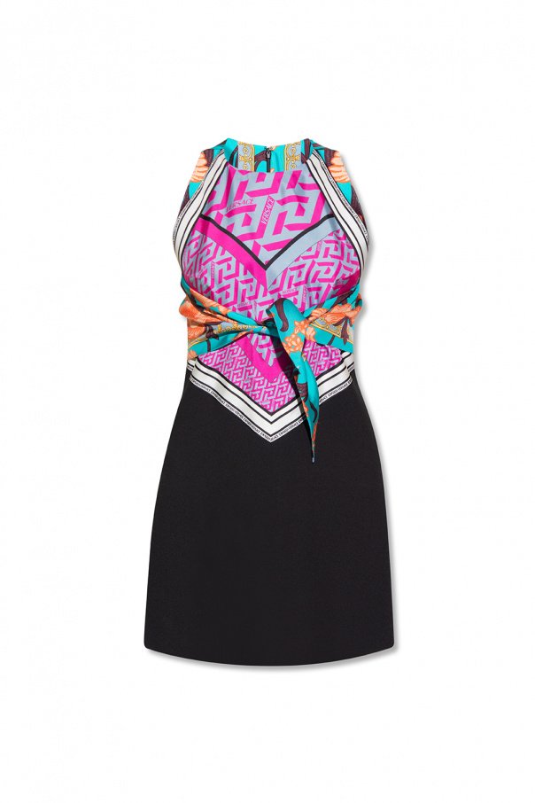 Chelsea28 velvet midi dress SchaferandweinerShops CR Multicolour Mini sleeveless dress Versace